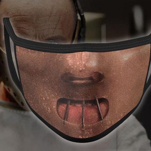 halloween hannibal lecter all over printed face mask 1
