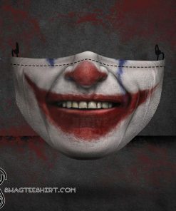halloween joker face all over printed face mask