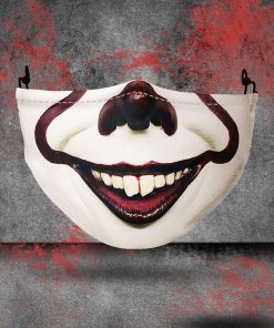 halloween pennywise all over printed face mask 1