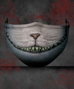 halloween the cheshire cat all over printed face mask 1