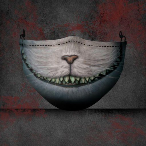 halloween the cheshire cat all over printed face mask 2
