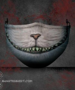 halloween the cheshire cat all over printed face mask