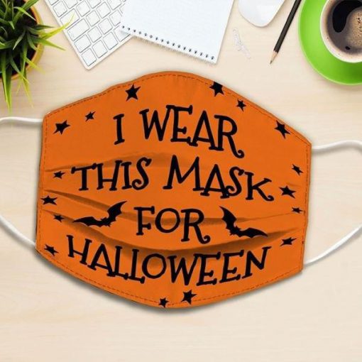 i wear this mask for halloween all over printed face mask 2
