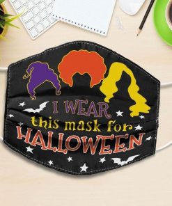 i wear this mask for halloween hocus pocus all over printed face mask 2