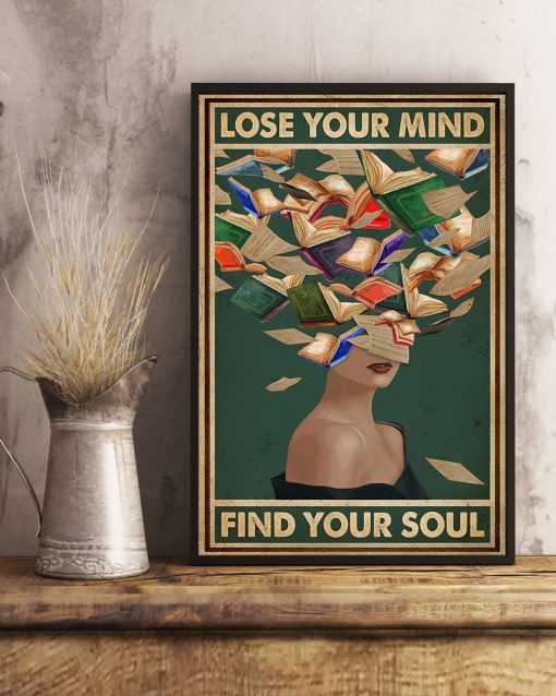 lose your mind find your soul reading book vintage poster 4