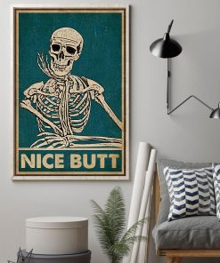 nice butt skeleton vintage poster 2