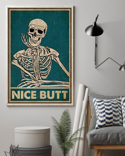 nice butt skeleton vintage poster 2
