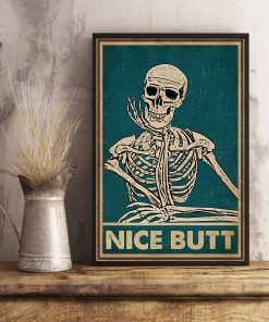nice butt skeleton vintage poster 3