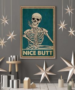 nice butt skeleton vintage poster 4