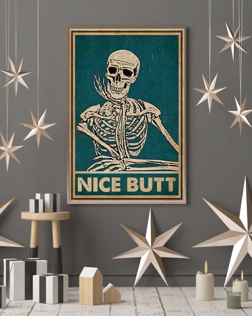 nice butt skeleton vintage poster 4