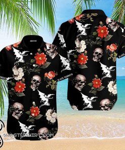 tropical black sabbath pattern hawaiian shirt