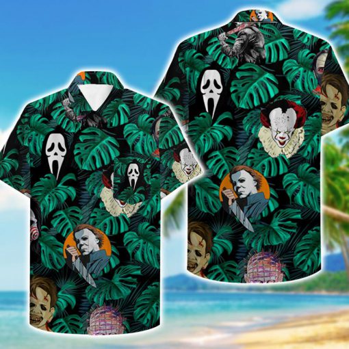 tropical horror movies killer hawaiian shirt 1