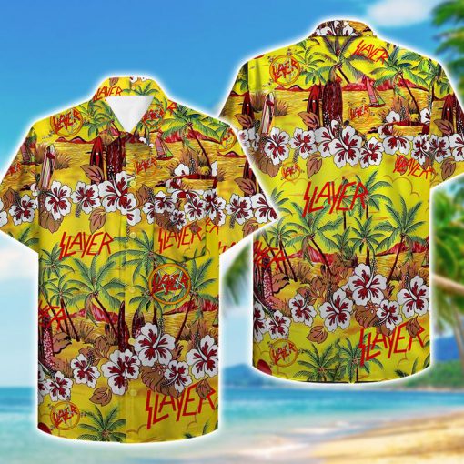 tropical slayer pattern hawaiian shirt 1