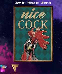 vintage chicken nice cock poster