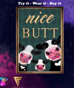 vintage cow heifer nice butt poster