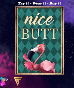 vintage flamingo nice butt poster