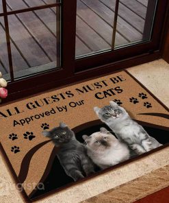 all guests must be approved by our cats doormat 1 - Copy (2)