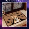 all guests must be approved by our corgi doormat