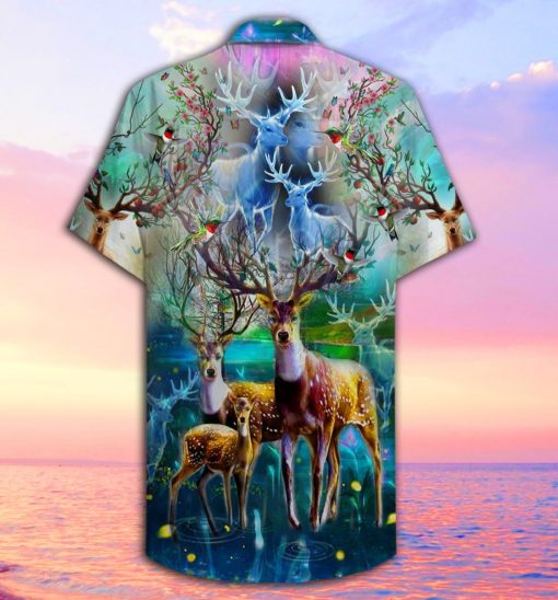 amazing deer full printing hawaiian shirt 2