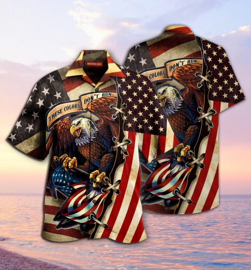american eagle fly flag full printing hawaiian shirt 1