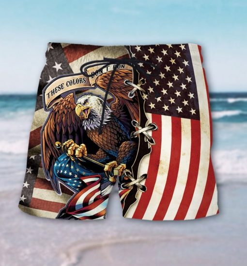 american eagle fly flag hawaiian shorts 1
