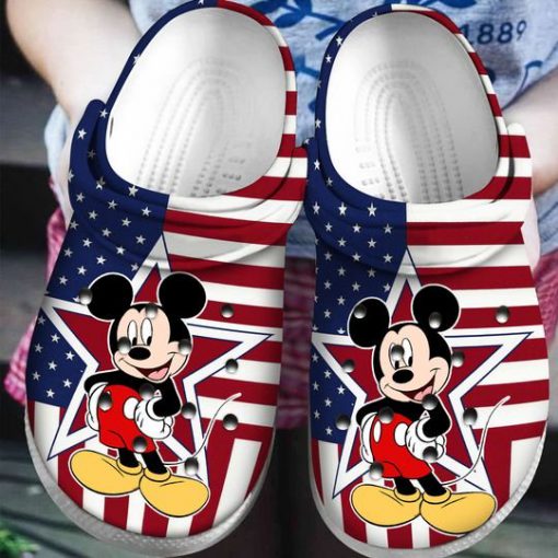 american flag mickey mouse crocs 1