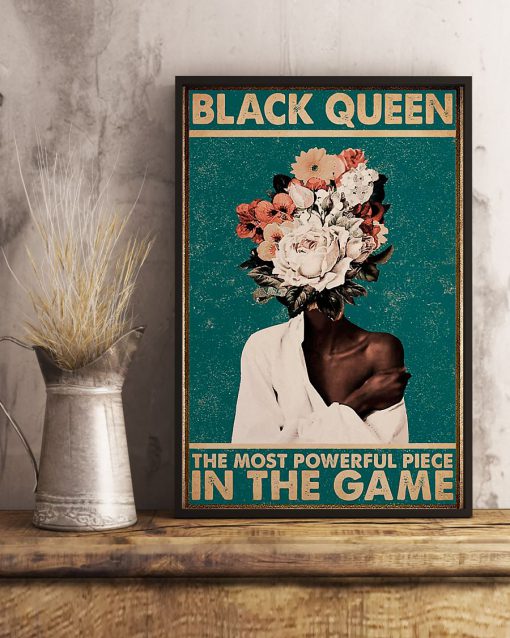 black queen the most powerful piece in the game retro poster 4