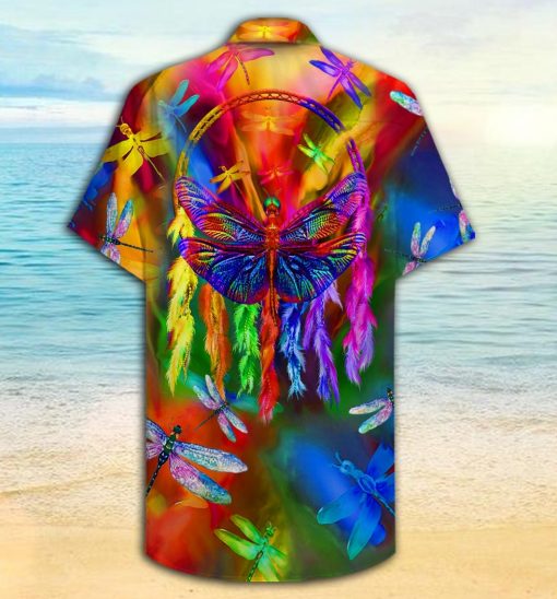 colorful dragonfly full printing hawaiian shirt 2