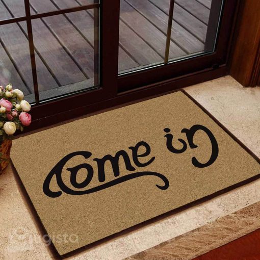 come in go away doormat 1