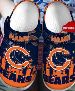 custom name chicago bears football team crocs 1