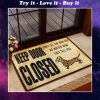 dachshund keep door closed dont lets the dog out doormat