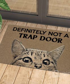 definitely not a trap door cat doormat 1