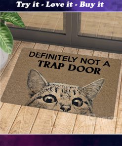 definitely not a trap door cat doormat