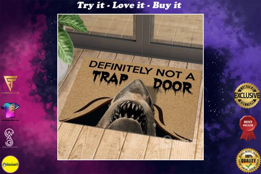 definitely not a trap door shark cat doormat