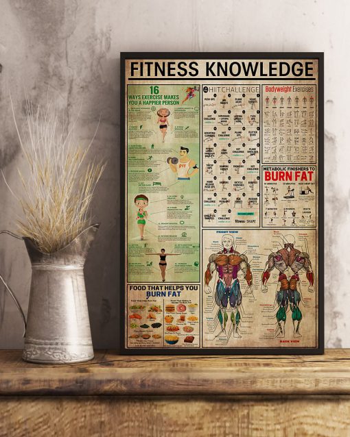 fitness knowledge retro poster 4