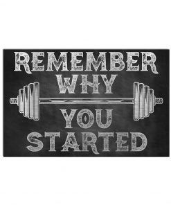 fitness remember why you started poster 1