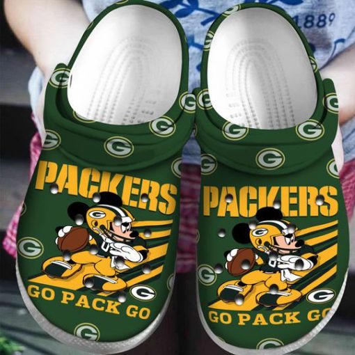 green bay packers and mickey mouse crocs 1