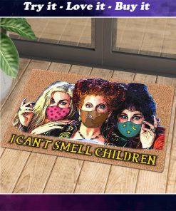 halloween hocus pocus with mask i cant smell children doormat