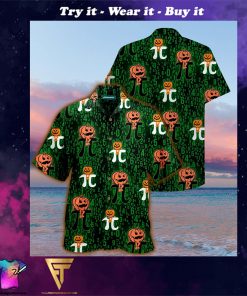 halloween pumpkin pi full printing hawaiian shirt