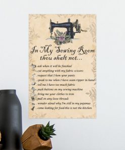 in my sewing room thou shalt not bedroom decor poster 3
