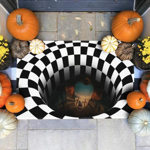 it movie illusion halloween doormat 1 - Copy (2)