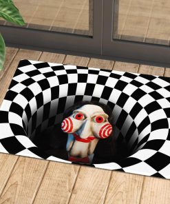 jigsaw billy the puppet illusion halloween doormat 1 - Copy (2)