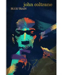 john coltrane blue train watercolor retro poster 1