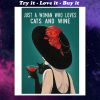 just a woman who loves cats and wine retro poster