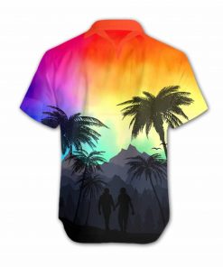 lgbt heart sunset full printing hawaiian shirt 2