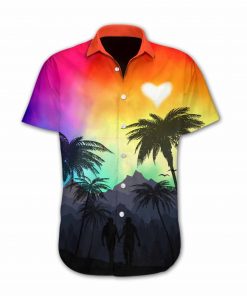 lgbt heart sunset full printing hawaiian shirt 3