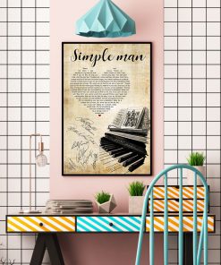 lynyrd skynyrd simple man piano heart signatures poster 3