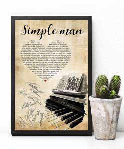 lynyrd skynyrd simple man piano heart signatures poster 4