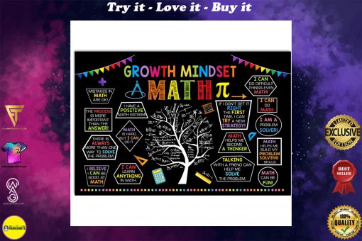 math poster growth mindset poster