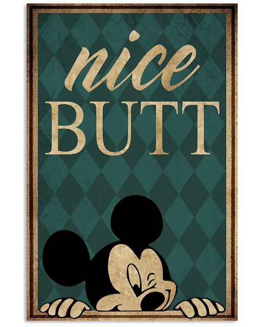 mickey mouse nice butt retro poster 1